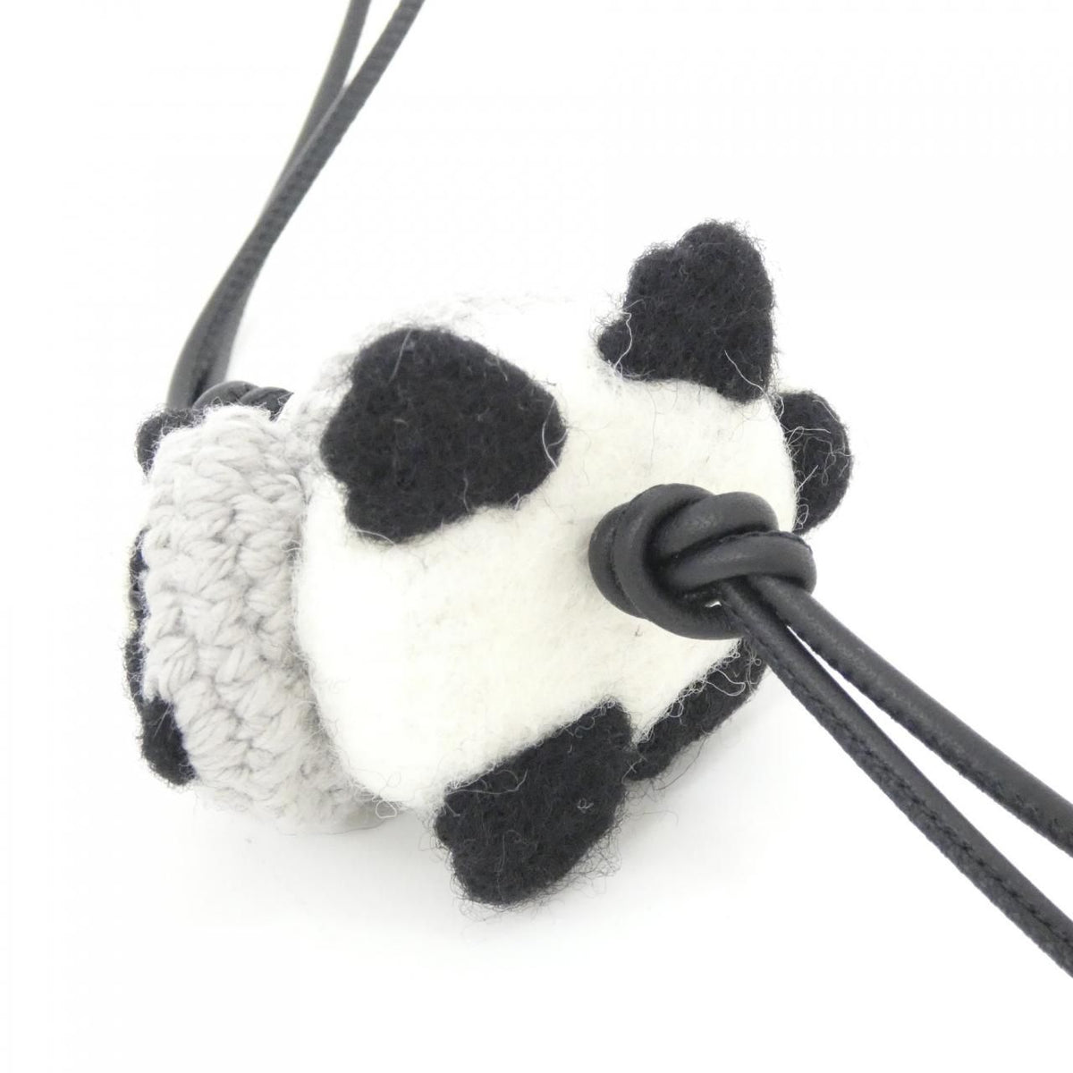 Loewe Raccoon Felt Charm Keychain — view 4