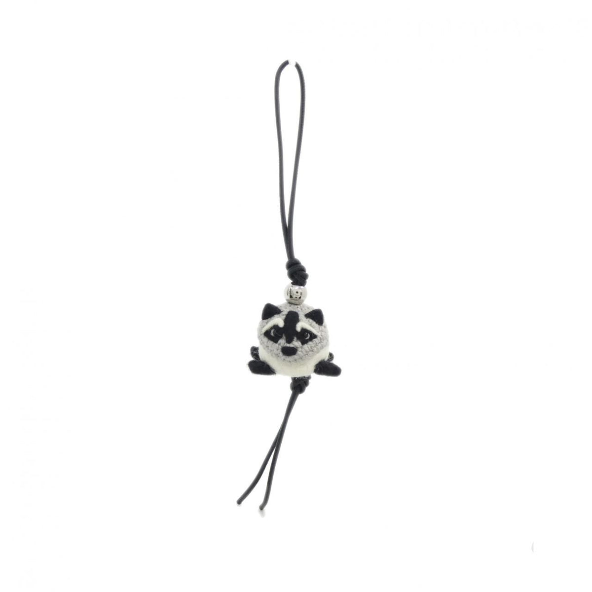 Loewe Raccoon Felt Charm Keychain