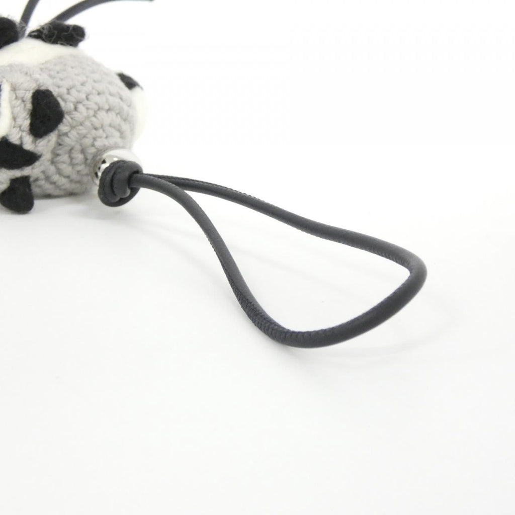 Loewe Raccoon Felt Charm Keychain — view 5