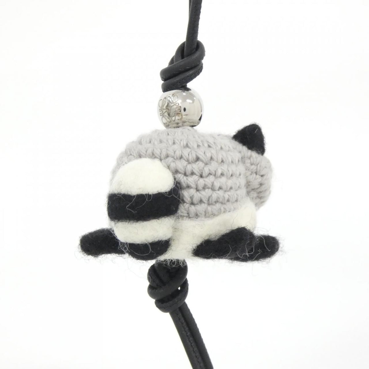 Loewe Raccoon Felt Charm Keychain — view 3