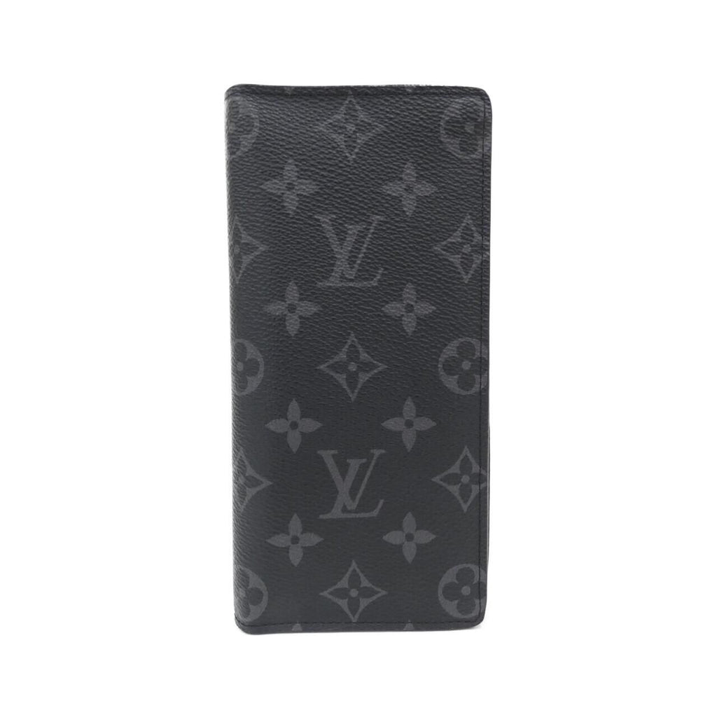 Louis Vuitton Monogram Eclipse Portefeuille Brazza Wallet