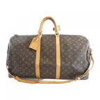 Louis Vuitton Monogram Keepall Bandouliere 55 Boston Bag