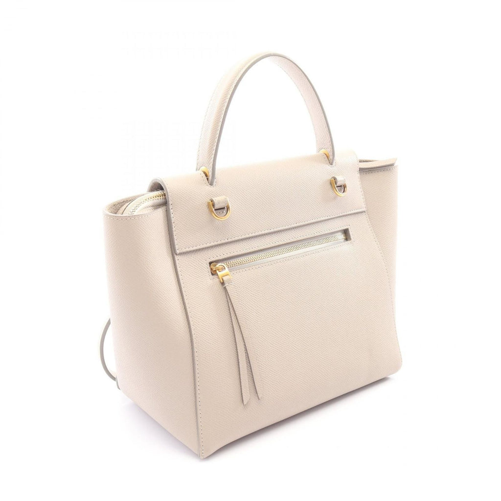 Celine Belt Bag Micro 2-Way Light Gray Leather — view 2