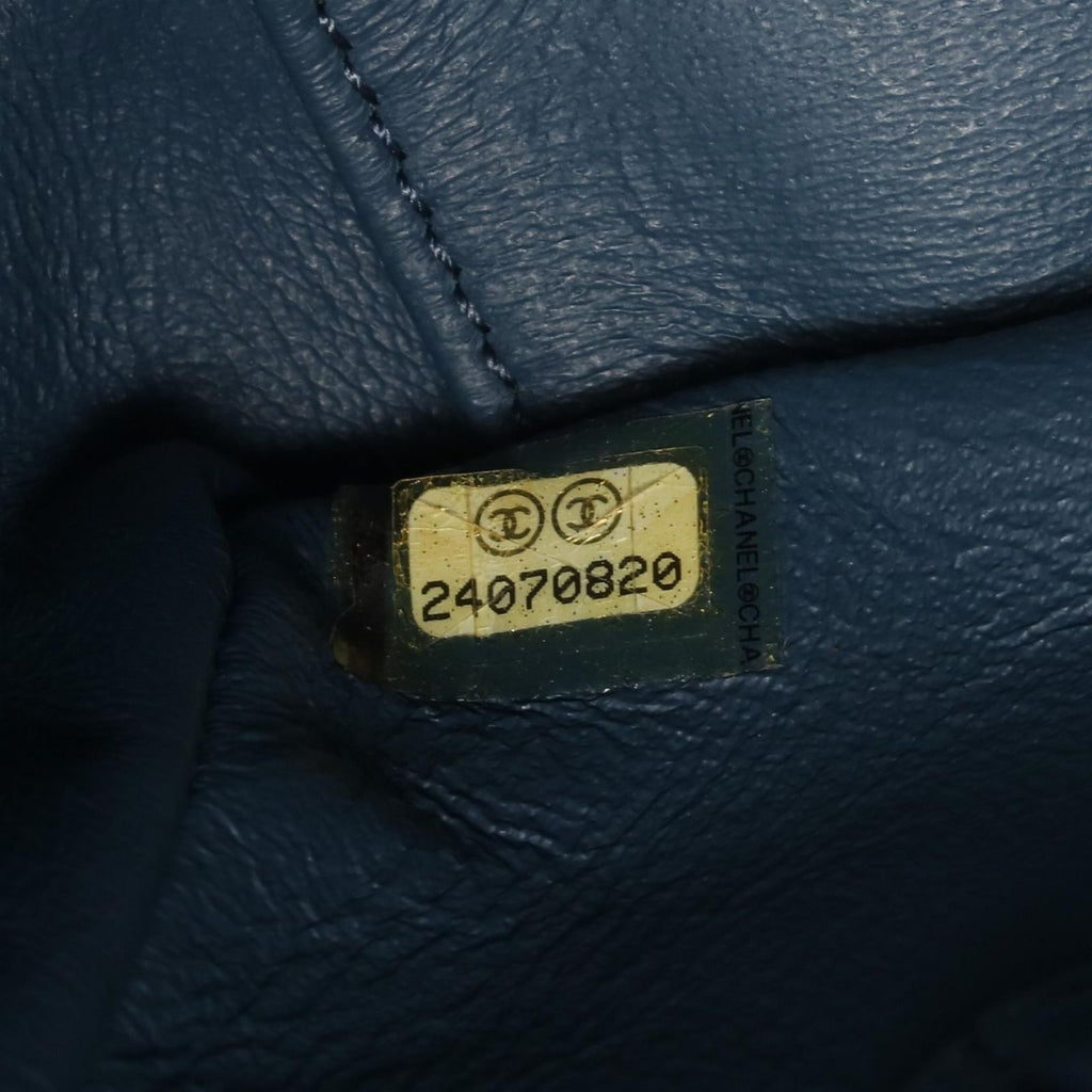 Chanel Shoulder Bag Business Affinity Quilted Blue Caviar Leather Large Shopping — view 5