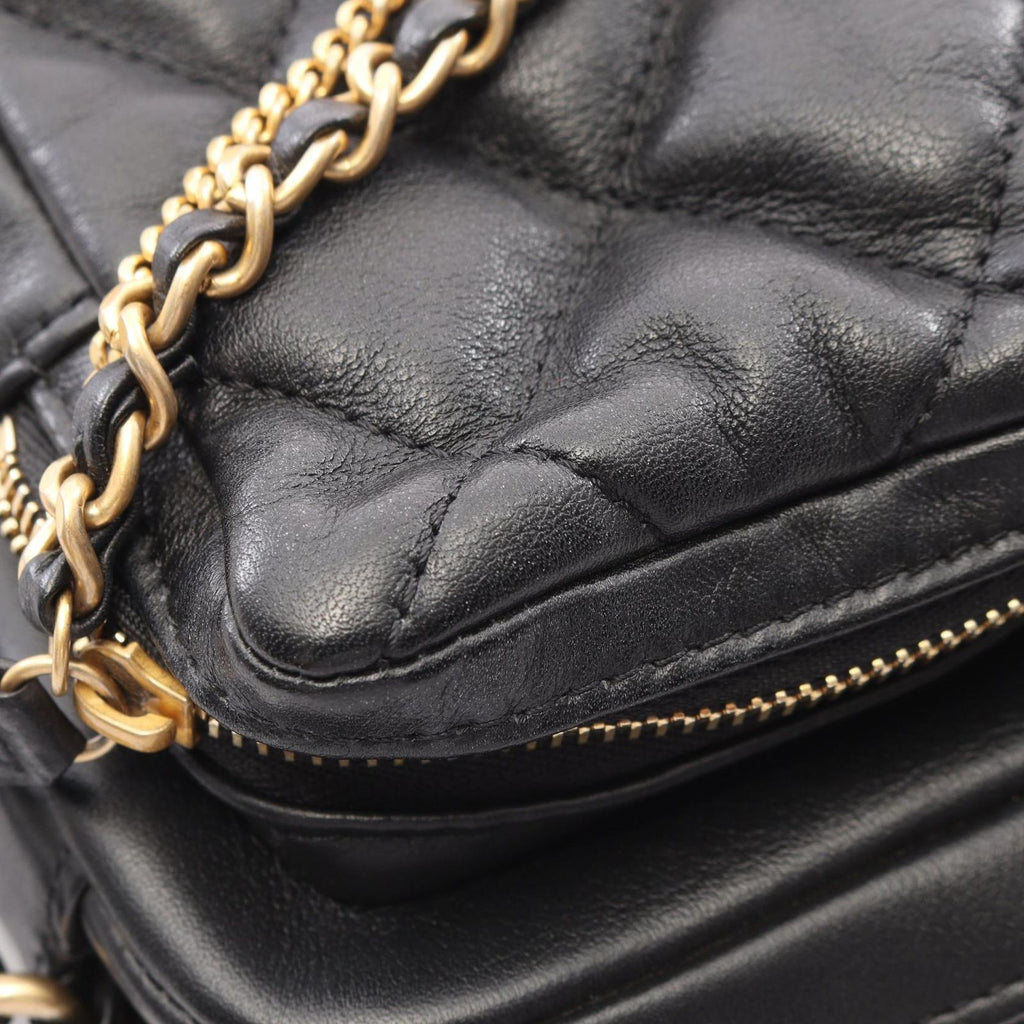 Chanel Shoulder Bag Small Black Lambskin — view 8