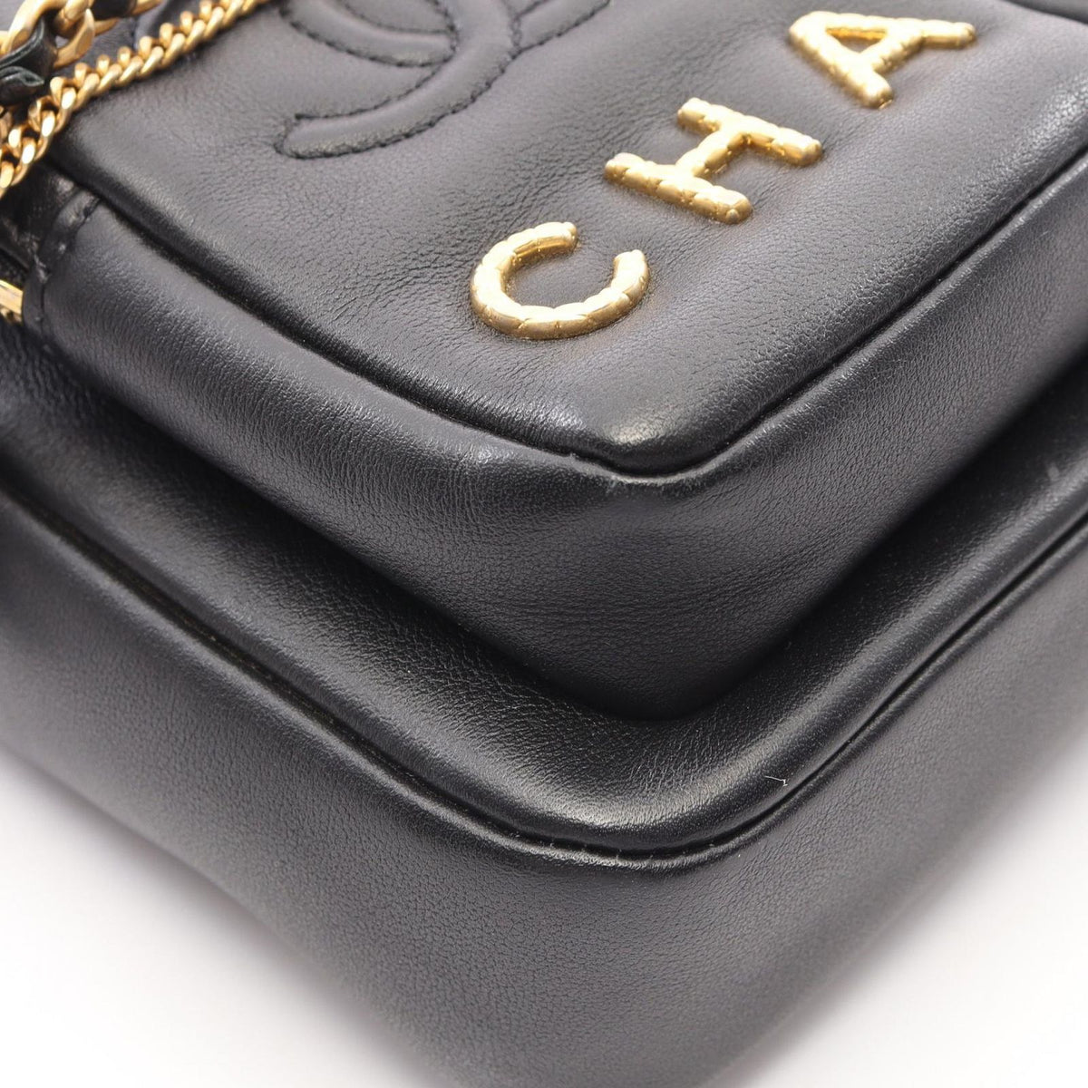 Chanel Shoulder Bag Small Black Lambskin — view 6