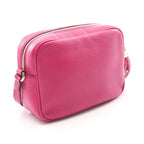 Gucci Shoulder Bag Soho Disco Interlocking G Magenta Leather Small — view 2
