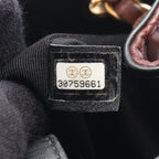 Chanel Shoulder Bag Quilted Small Bucket Black Red Brown Lambskin Chain — view 5