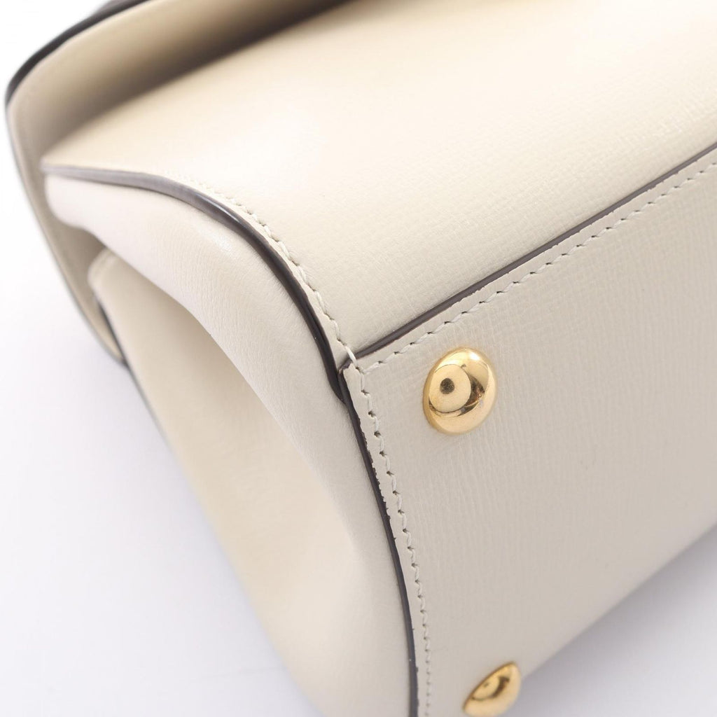 Gucci Handbag Horsebit Ivory Leather 1955 Small Top Handle Bag — view 5