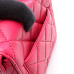Chanel Shoulder Bag Quilted Small Box Magenta Lambskin Chain — view 6