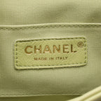 Chanel Backpack Quilted Yellow Green Leather Dumas Chain — view 4
