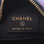 Chanel Shoulder Bag Chanel 19 Quilted 2-Way Lavender Black Fabric Lambskin — view 4