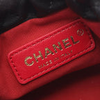 Chanel Shoulder Bag Quilted Drawstring Black Lambskin Pearl Chain Mini — view 4