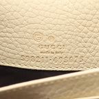 Gucci Shoulder Bag Soho Ivory Leather Chain Wallet — view 4