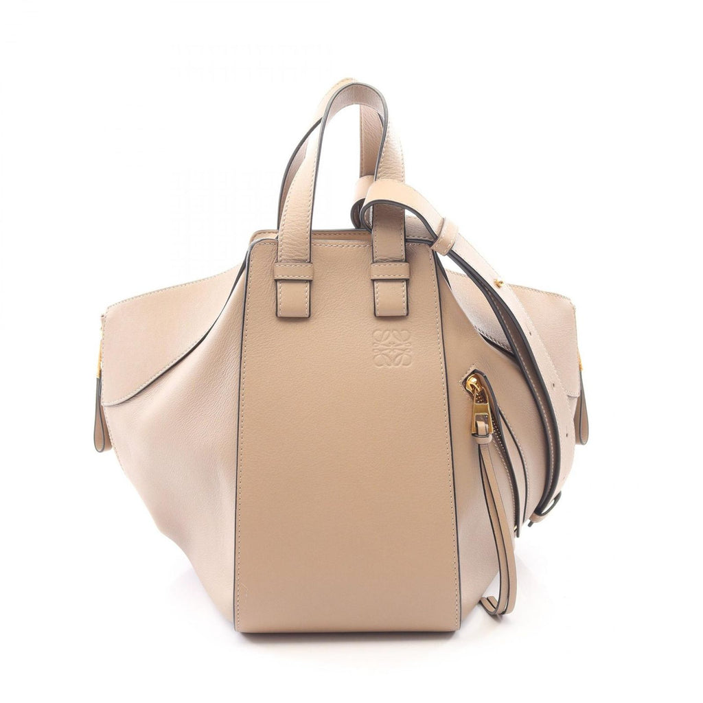 Loewe Handbag Hammock Bag Small 2-Way Beige Leather
