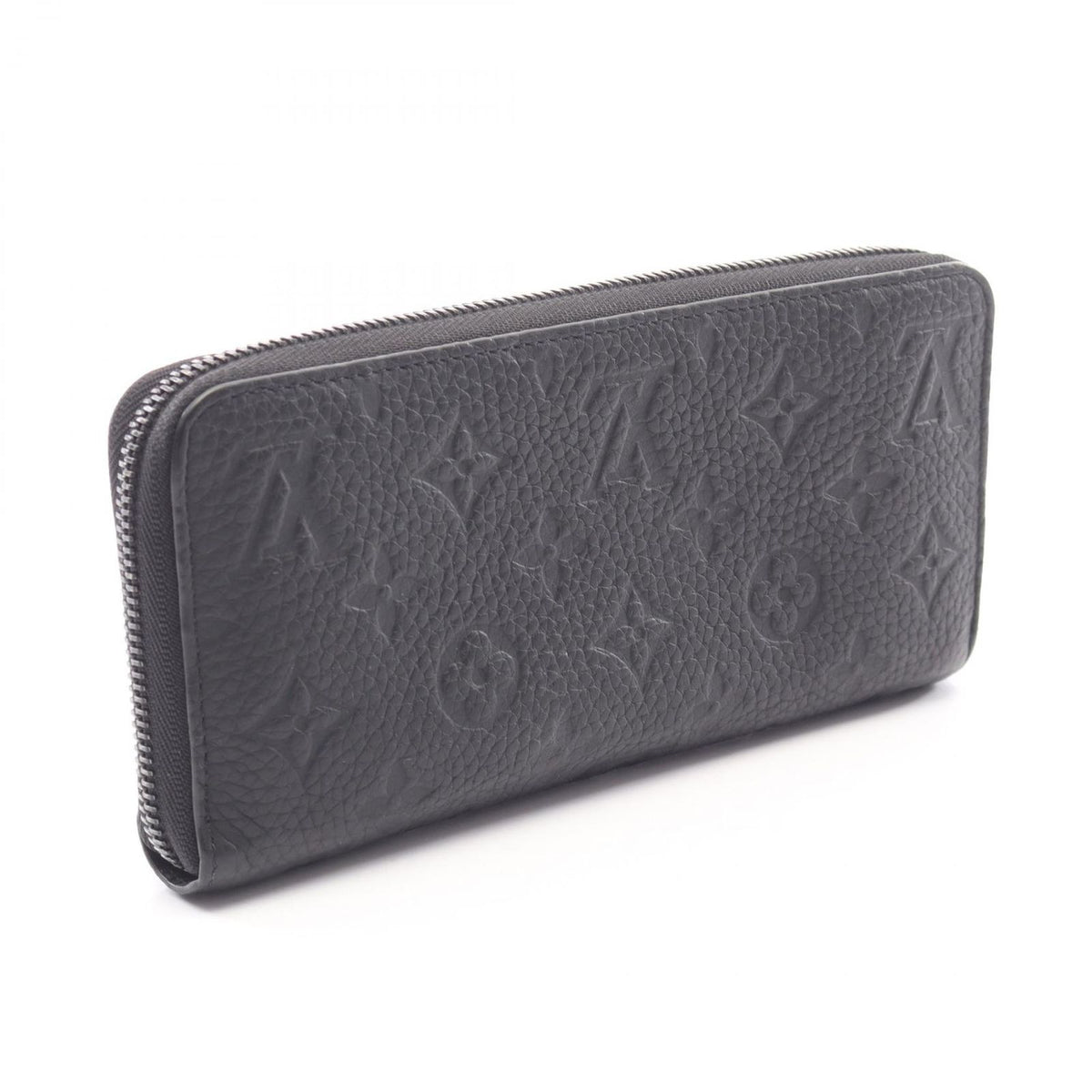 Louis Vuitton Round Wallet Zippy Horizontal Taurillon Monogram Noir Leather — view 2