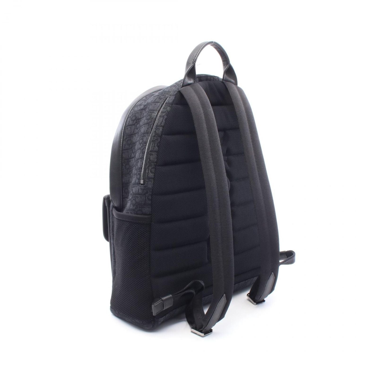 Dior Backpack 8 Oblique Black Dark Gray Canvas Leather — view 2