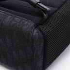 Dior Backpack 8 Oblique Black Dark Gray Canvas Leather — view 5