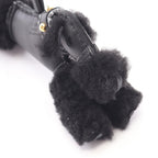 Hermes Charm Buddy Epi Black Shearling Keychain — view 5