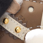 Hermes Charm Buddy Epi Etoupe Cles Shearling Keychain — view 4