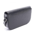 Celine Shoulder Bag Small Cross Triomphe Croco Embossed Leather — view 2