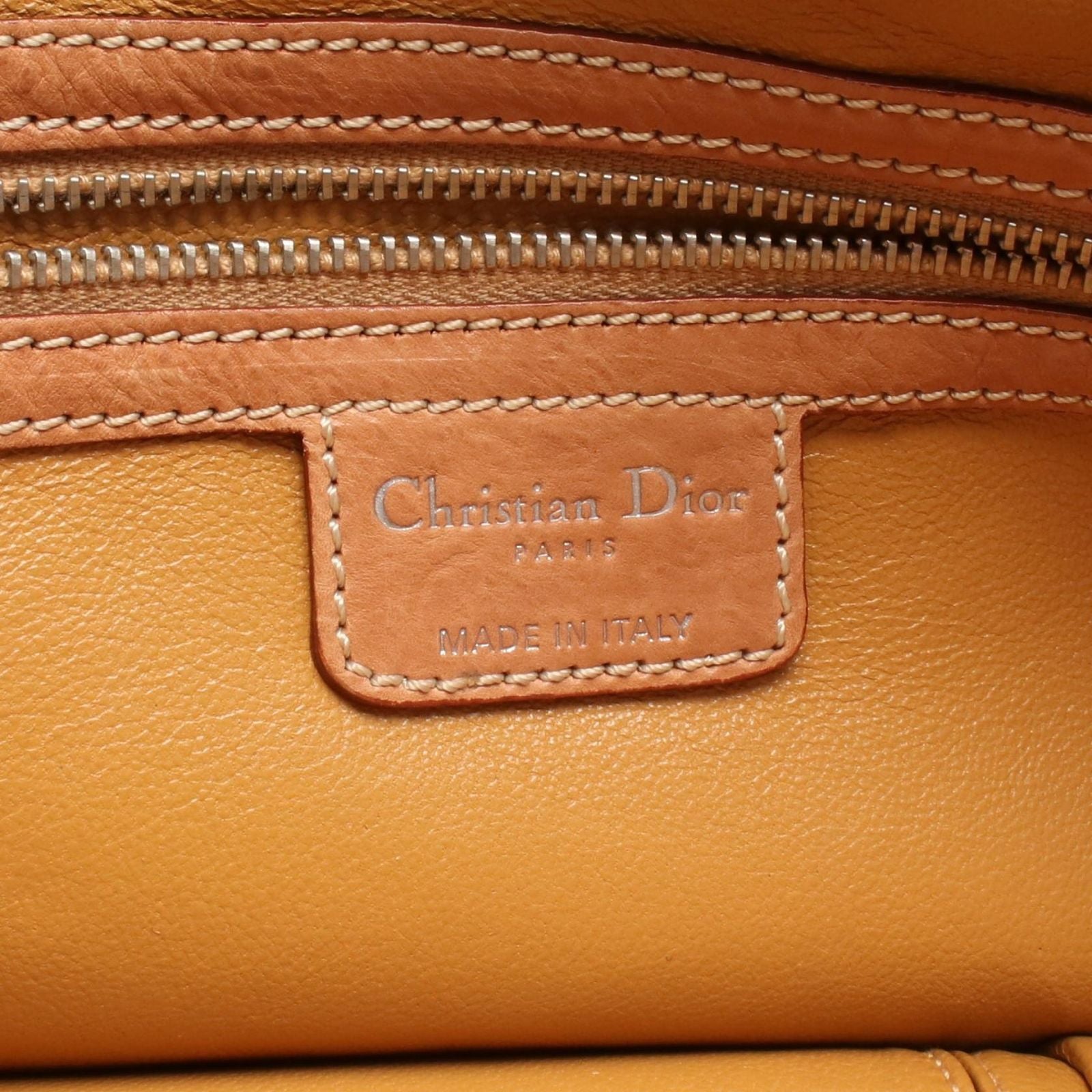 Dior Handbag Brown Leather — view 4