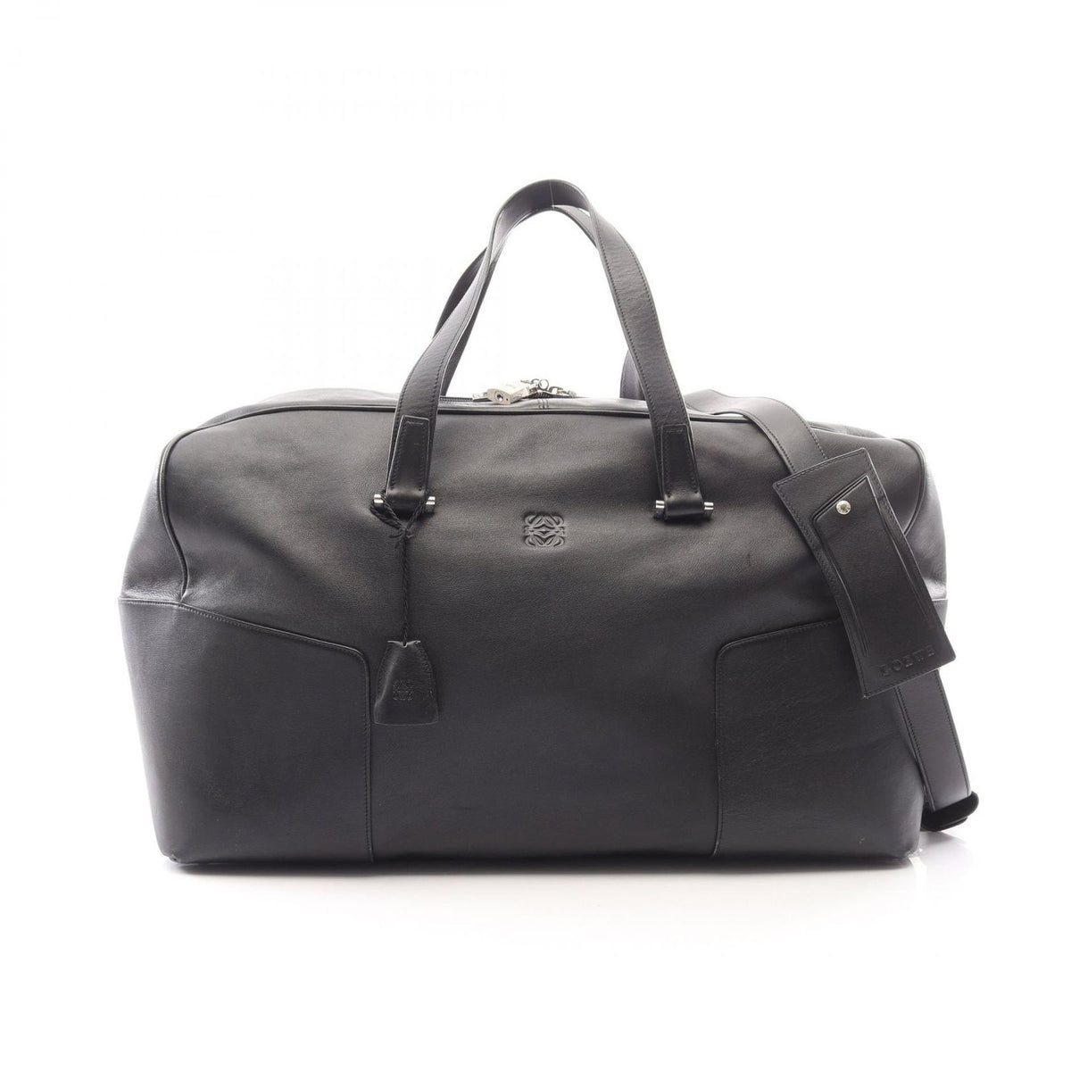 Loewe Boston Bag Anagram 2-Way Black Leather