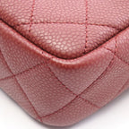 Chanel Shoulder Bag CC Logo Quilted Tassel Bordeaux Caviar Leather Chain — view 6
