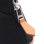 Hermes Pouch Bolide 15 Mini Black Canvas Leather — view 6