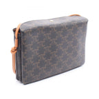 Celine Shoulder Bag Trio Flap Triomphe Leather — view 2