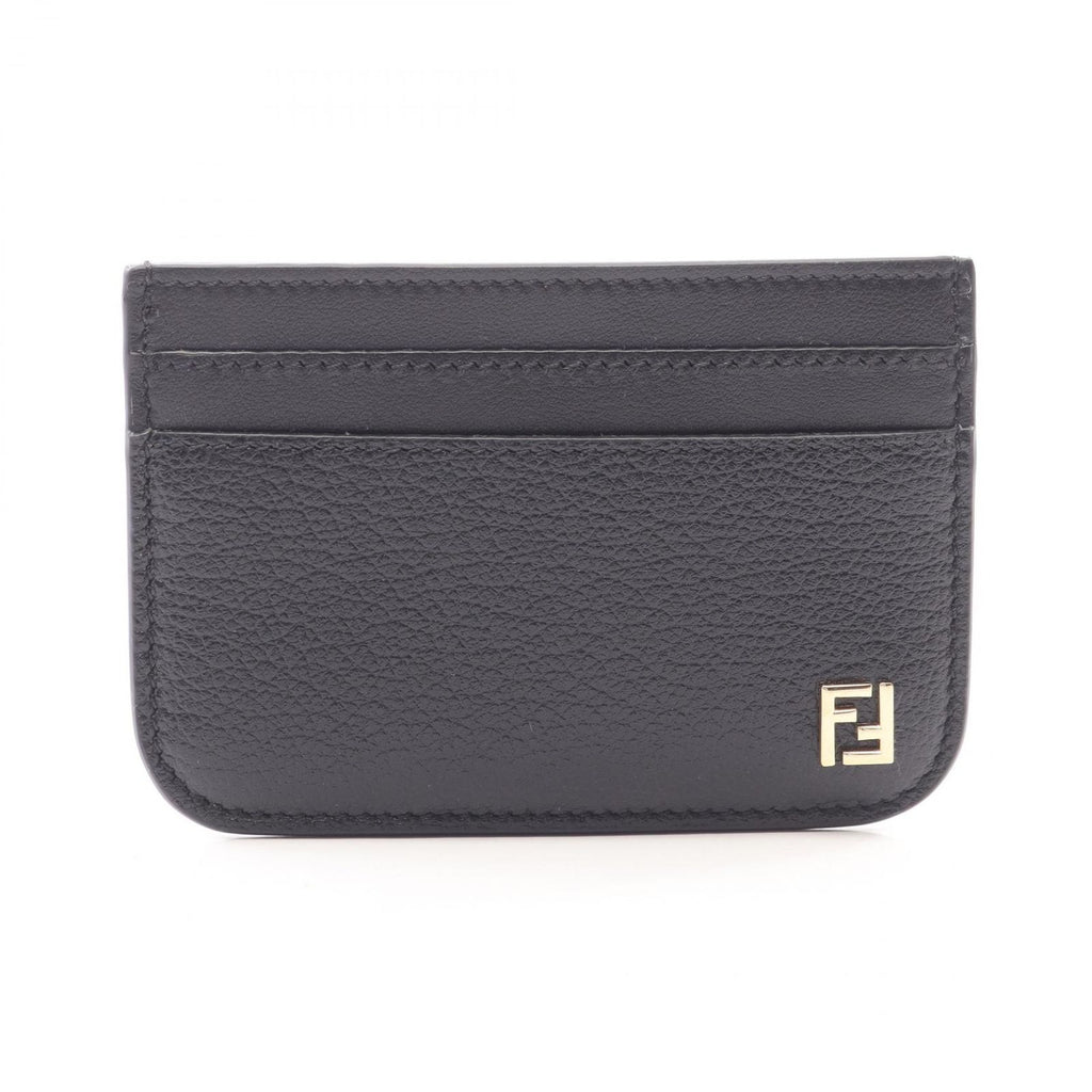 Fendi Card Case FF Logo Leather