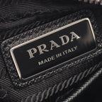 Prada Tessuto Saffiano Nylon Leather Shoulder Bag — view 4