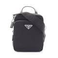 Prada Tessuto Saffiano Nylon Leather Shoulder Bag