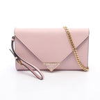 Prada Clutch Envelope Saffiano Leather Chain