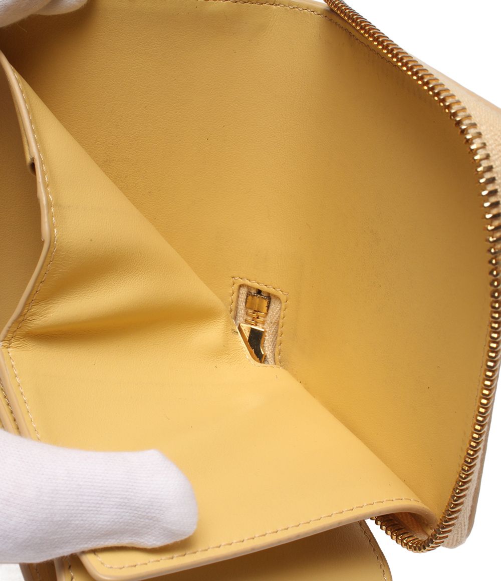 Celine Bifold Wallet Yellow — view 8