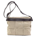Bottega Veneta Arco Flap Messenger Shoulder Bag Canvas Leather — view 2