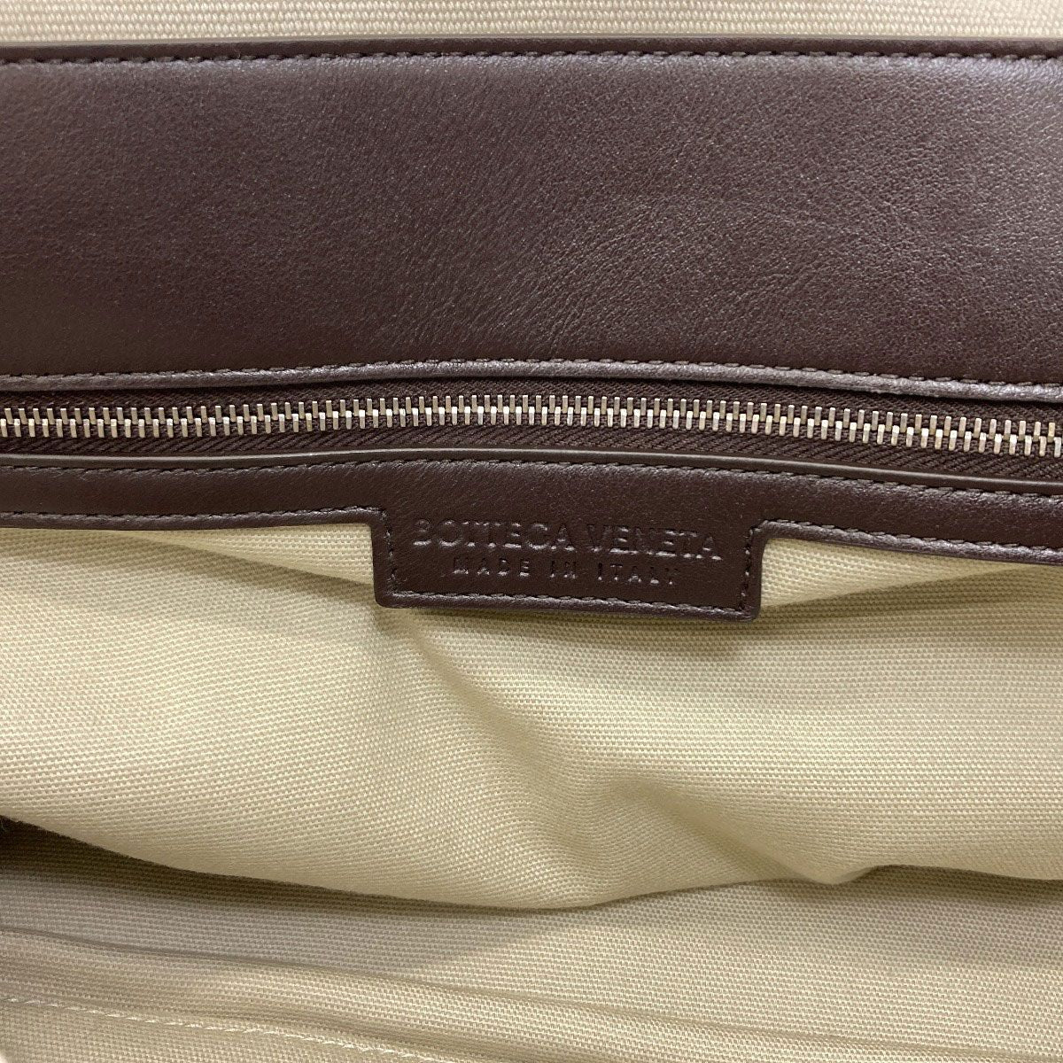 Bottega Veneta Arco Flap Messenger Shoulder Bag Canvas Leather — view 6