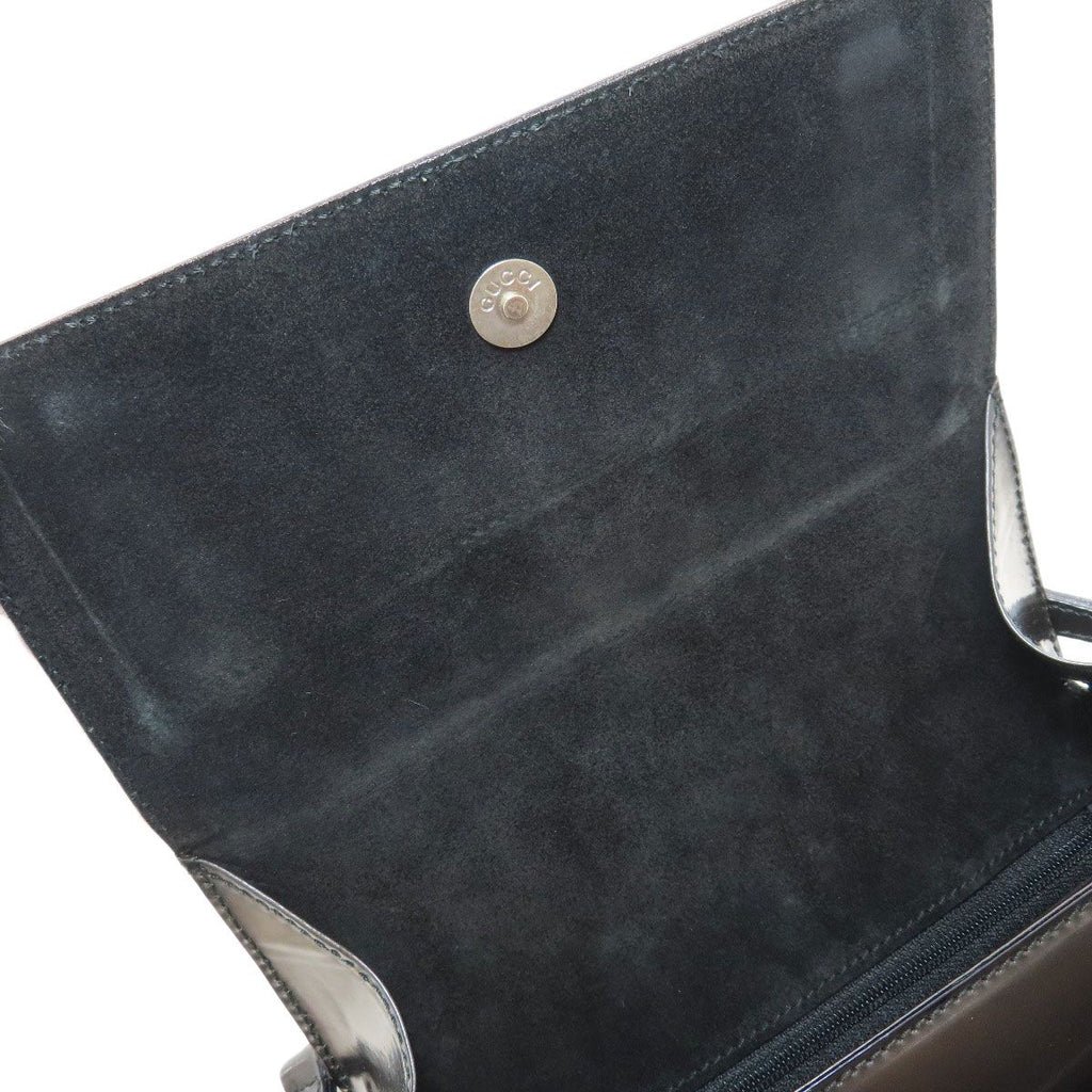 Gucci Logo Shoulder Bag Patent Leather — view 7