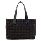 Chanel New Travel Line PM Tote Nylon Jacquard
