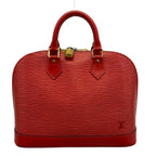 Louis Vuitton Handbag Epi Alma Castilian Red Leather