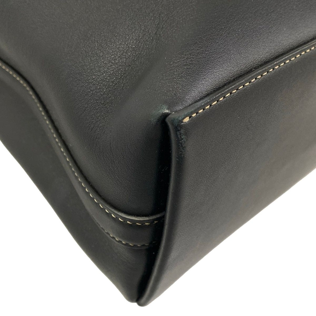 Gucci GG Emblem Small Bucket Bag Black Leather — view 6