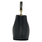Gucci GG Emblem Small Bucket Bag Black Leather — view 2