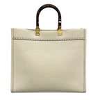 Fendi Tote Sunshine Medium Ivory Beige Leather — view 3