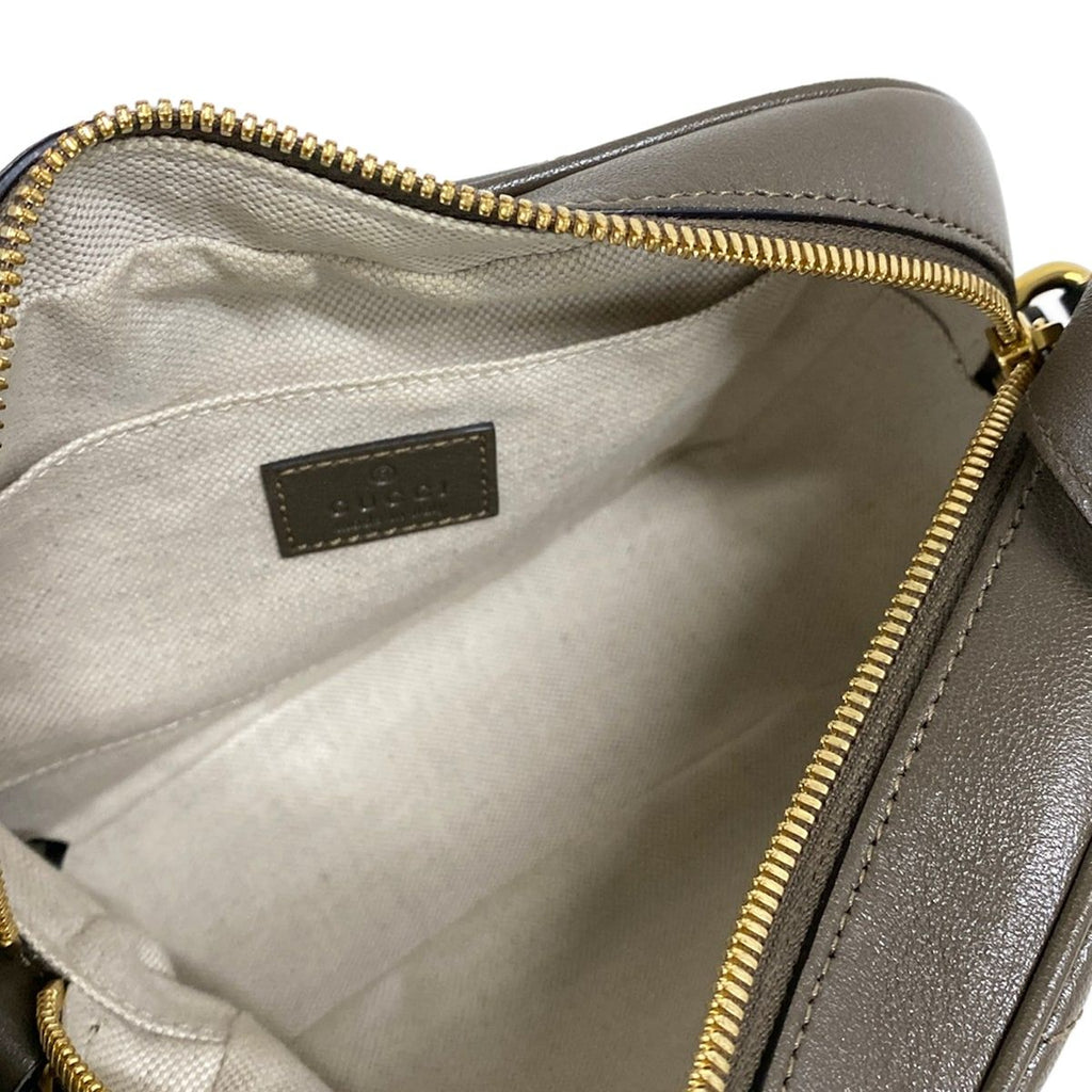 Gucci Shoulder Bag Blondie Khaki Stitch Tassel Leather — view 7