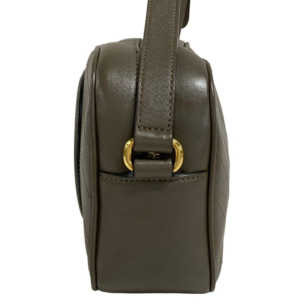 Gucci Shoulder Bag Blondie Khaki Stitch Tassel Leather — view 4