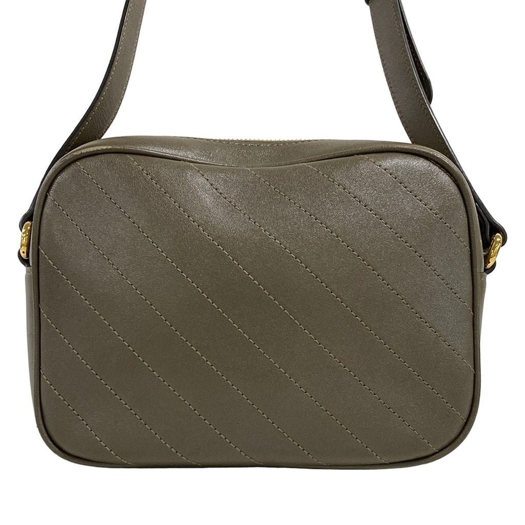 Gucci Shoulder Bag Blondie Khaki Stitch Tassel Leather — view 3