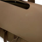Hermes Handbag Valparaiso MM Etoupe Silver Toile Chevron Swift — view 6