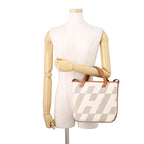 Hermes Tote H Ambie PM Gold Swift Toile H 2-Way — view 4