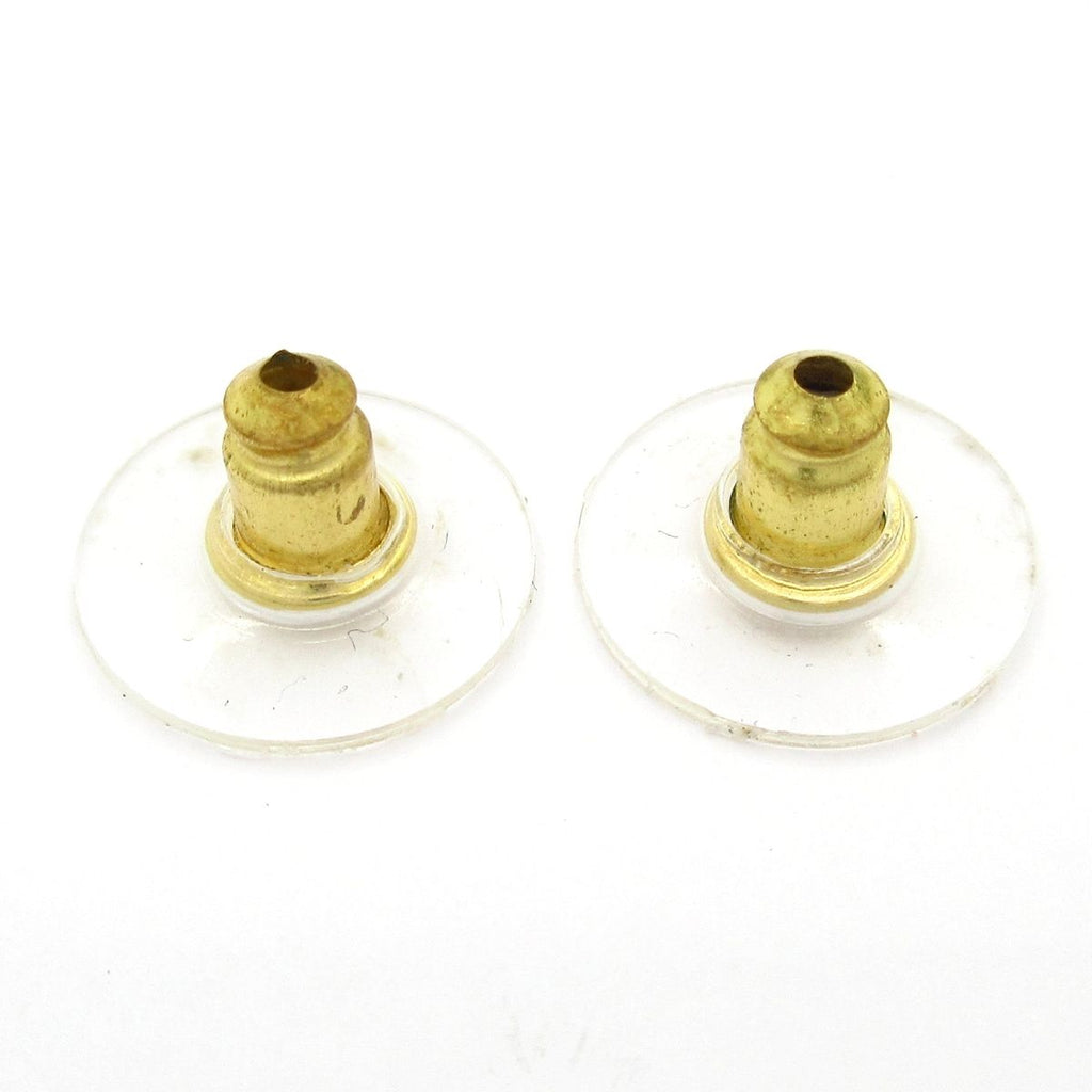 Chanel Earrings Gold Silver CC Logo — view 6