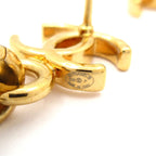 Chanel Earrings Gold Silver CC Logo — view 5